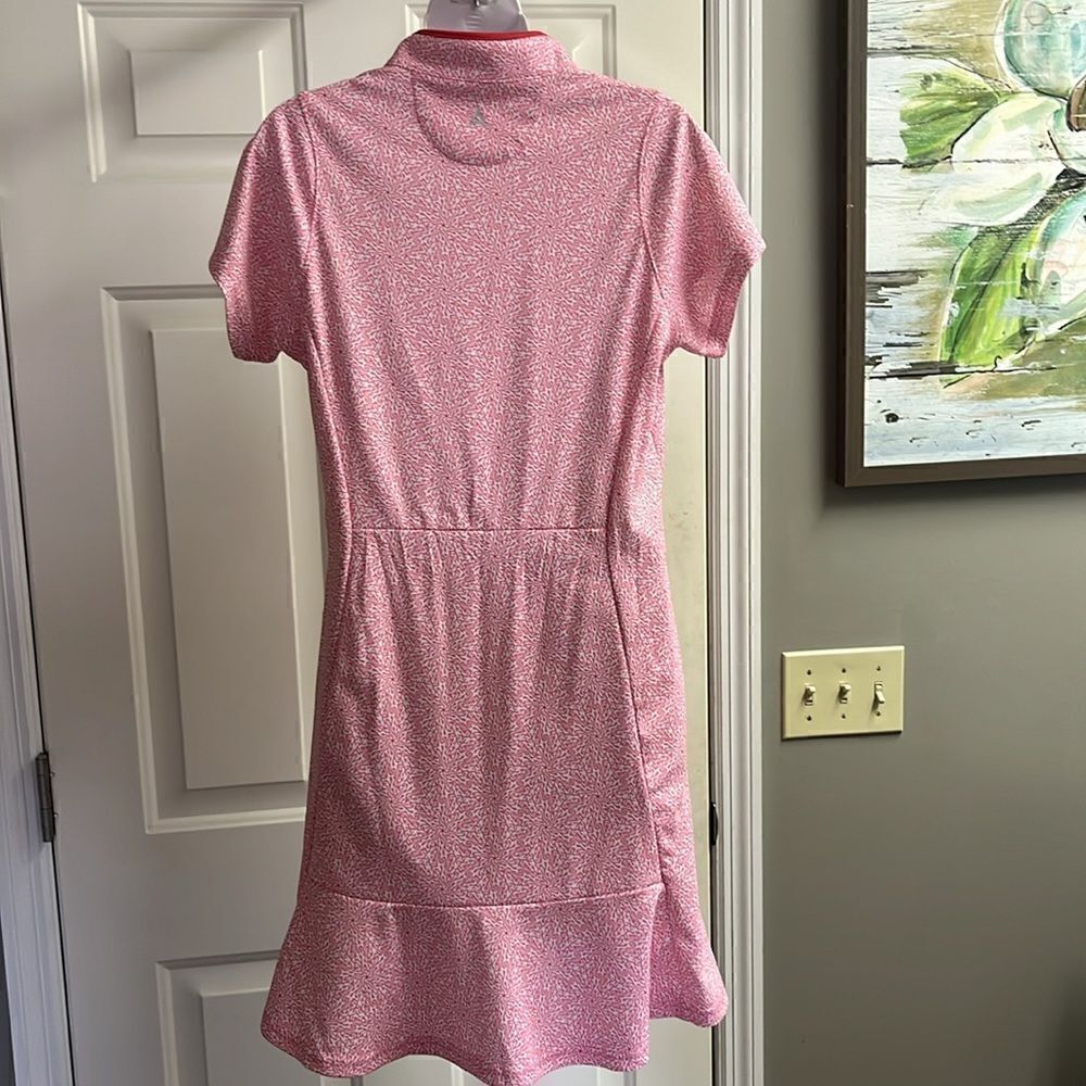 Bermuda Sands Tropical Golf Dress with White Pull-On Athletic Shorts & Belt-Med - Picture 6 of 12